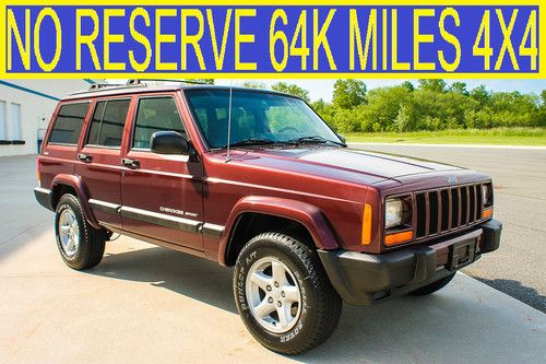 No reserve only 64k original miles 4x4 4.0l sport grand classic limited 01 99