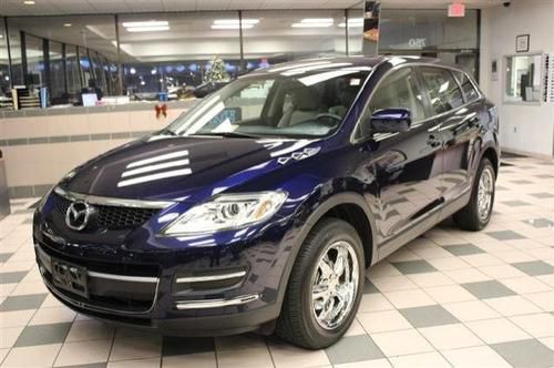 Mazda cx-9 sport certified low miles awd blue black cloth  third row certified
