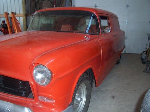 1955 chevy sedan delivery near completed project
