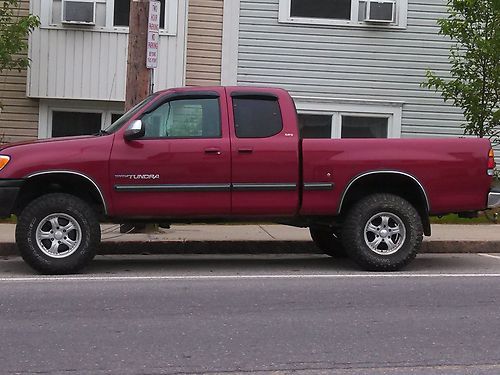 2000 toyota tundra sr5 access cab 4wd red met w trd off road rims p285 goodyear