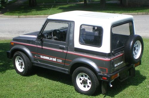 1987 suzuki samurai jx  2-door  - special edition w/ removable hardtop