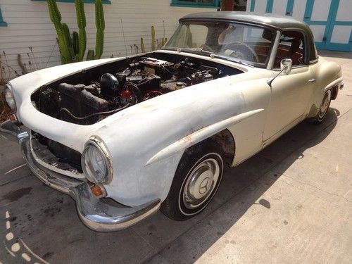 1962 mercedes 190sl two top - california project car