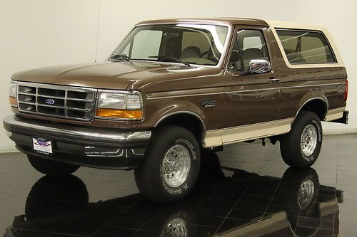 1993 ford bronco 4wd eddie bauer edition low miles loaded with options