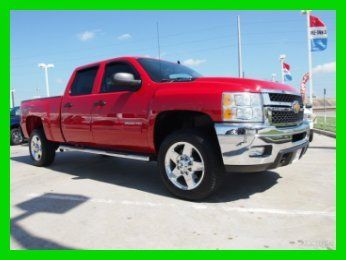 '11 2500hd low miles 1 owner 4x4 z71pkg auto cloth tow pkg gas 6.0 v8 red