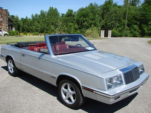 Turbo lebaron convertible not corvette coupe leather a/c automatic 1985 not gm