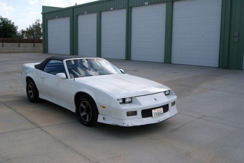 1988 chevrolet camaro sport coupe convertible-only 1859 ever produced-no reserve
