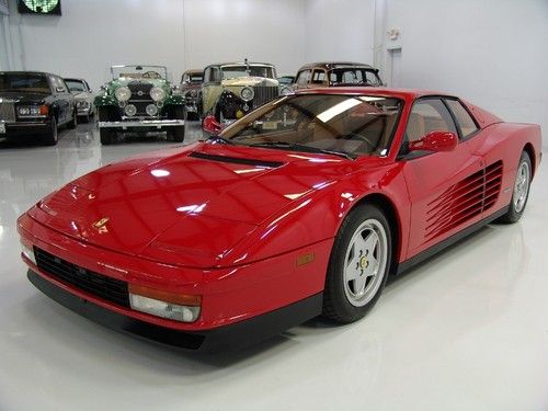 1990 ferrari testarossa, just over 17,000 miles, 380 hp v12 w/ 5-speed manual!