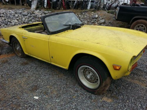 1974 triumph tr6 needs restored motor and trans included