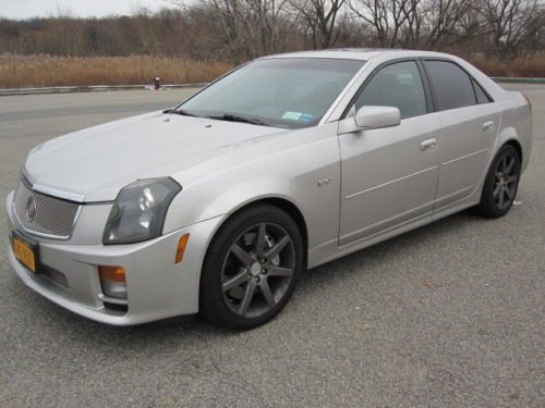 2004 cadillac cts-v low miles! moonroof nav leather loaded! ls6 engine nr