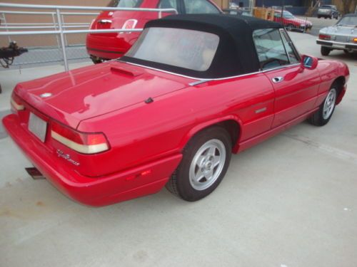 1991 alfa romeo spyder 2.0 5speed front damage runs and drives salvage title