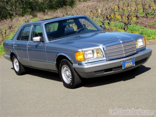1985 mercedes w126 ---16,000 original miles ---one-owner--california car--