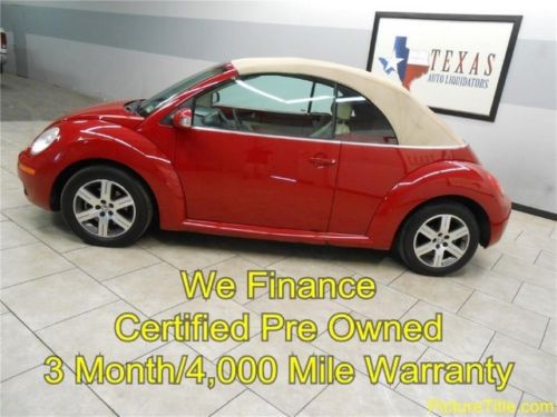 06 vw beetle convertible leather heated seats certified we finance texas
