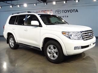 2009 toyota land cruiser certified super white tan leather nav upgrade package