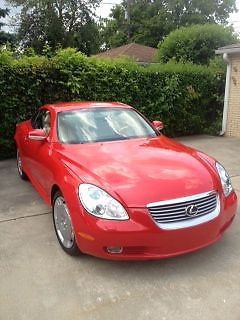 2003 red lexus sc430  mint condition, immaculate, very low miles !