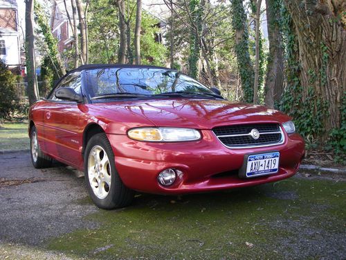 1998 chrysler sebring jxi convertible candy apple red no reserve