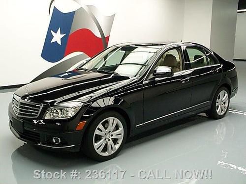 2009 mercedes-benz c300 lux p1 sunroof nav htd leather! texas direct auto