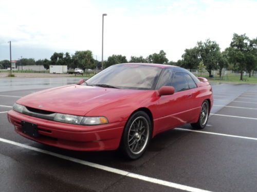 1996 subaru svx lsi coupe 2-door 3.3l red with tan leather very rare