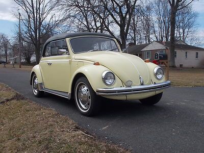 1968 vw beetle standard convertible excellent condition yukon gold