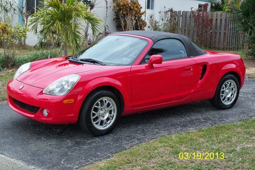 2004 toyota mr2 spyder convertible 1.8l smt leather cruise - 55k miles