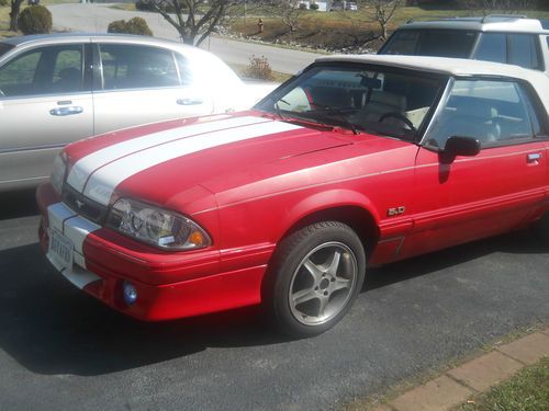 Ford mustang foxbody convertible... rare with marti report 1 of 290 built