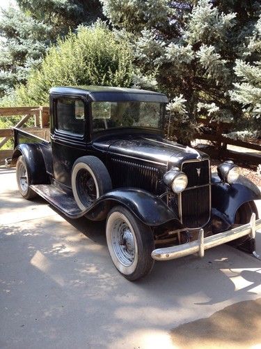 1933 ford pick up - original hot rod - barn find flathead