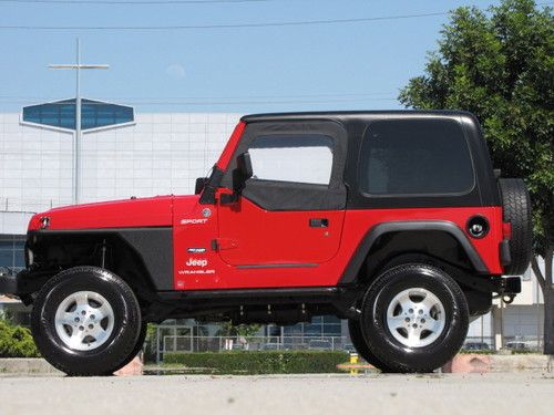 2006 jeep wrangler sport sport utility 2-door 4.0l- factory right hand drive