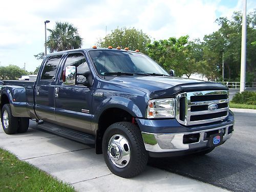 2006 ford f-350 4x4 crew cab lariat dually 6.0 diesel full service just done wow