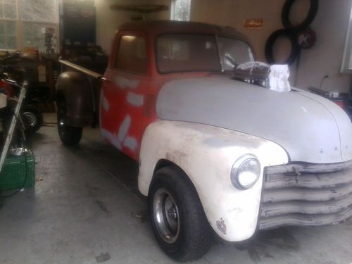 1949  custom chevy pick up project/hot rod ,lots of new parts,solid body,