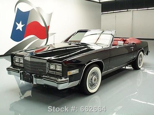 1985 cadillac eldorado biarritiz convertible only 80k!! texas direct auto