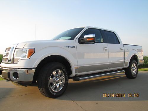 2011 ford lariat f150, white, one owner, excellent condition