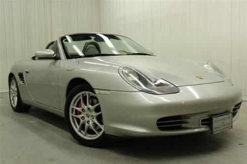 Porsche boxster s leather coupe convertible silver gray sound package