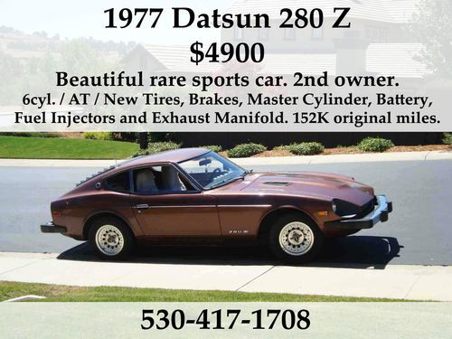 1977 datsun 280 z. beautiful rare sports car. 2nd owner. 152k original miles.