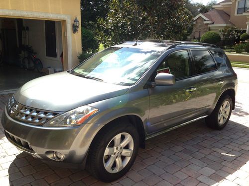 2006 nissan murano sl sport utility 4-door 3.5l gray with leather interior