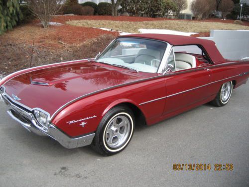 1962 ford thunderbird sports roadster  over the top restoration first place win