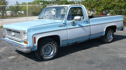 1973 chevy c-10 long bed, (truck needs restored)