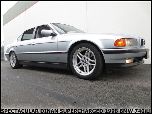 +spectacular dinan supercharged 1998 bmw e38 740il stealth super sedan! video!+