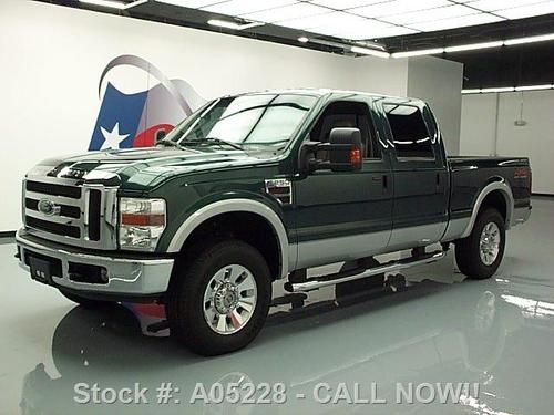 2008 ford f-250 lariat crew diesel 4x4 leather dvd 64k texas direct auto