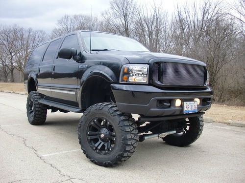 2003 ford excursion limited sport 4x4  6.8l lifted new rims tires exhaust intake