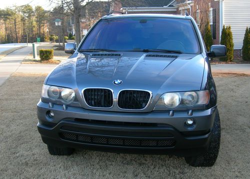 2002 bmw x5 3.0l awd dark grey with black leather, 1 owner truck sport package