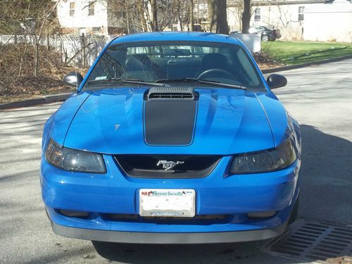 2003 ford mustang mach i coupe 2-door 4.6l azure blue low miles