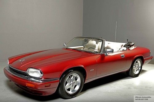 1995 jaguar xjs convertible leather wood auto power top alloys cd clean !
