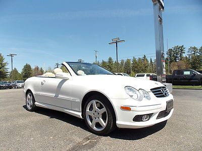2005 mercedes benz clk 500 convertible leather automatic low miles very clean