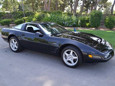 95 corvette zr1 black/black, 88 total miles, both tops, southern california car