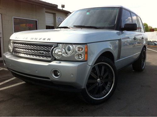 2007 land rover range rover hse supercharged 22" wheels rear entertainment