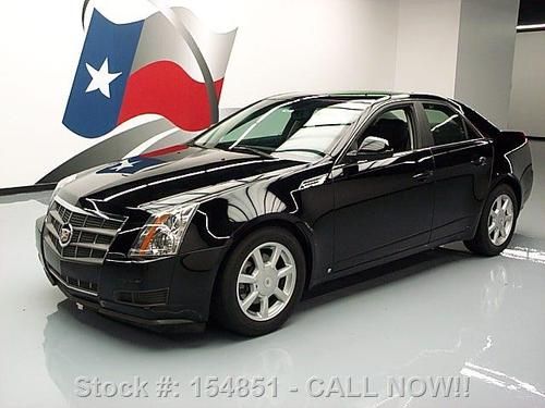2009 cadillac cts 3.6l v6 awd auto blk on blk 49k miles texas direct auto