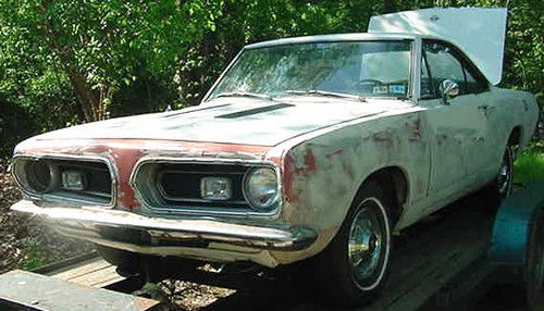 1967 plymouth barracuda notchback project car! with extra parts!