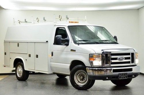 2008 ford e-350 cutaway commercial vehicle w/ rear storage