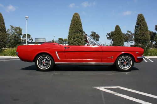1964 1/2 d-code convertible 289 4-speed car, rally-pac ac ps pb pony int 65 66