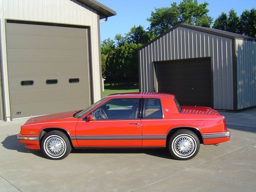 1991 cadillac eldorado coupe red 4.9 liter v8 spfi engine one owner