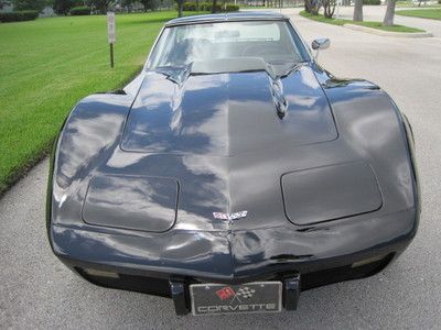 Rare 1977 corvette l82 4 speed black/black t tops awesome driving vette!